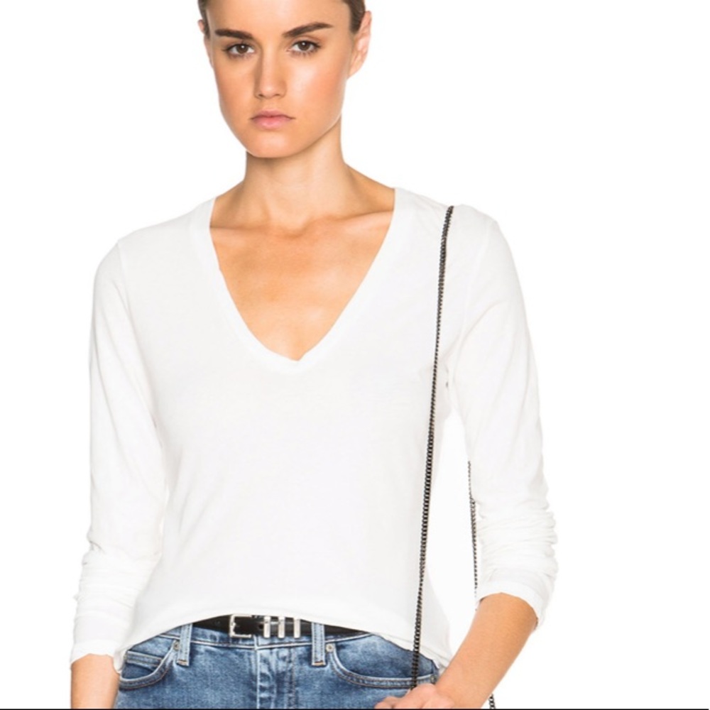 James perse white long sleeve